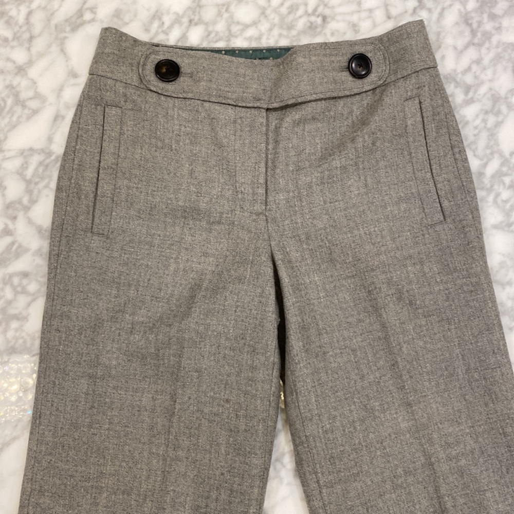 JCrew favorite fit light gray wool pants size 6 - Picture 2 of 4